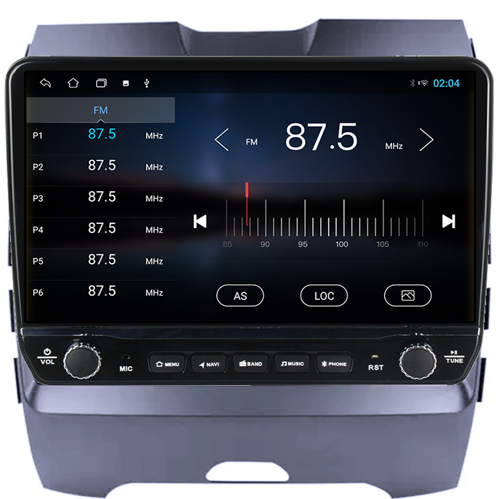 Navigatie dedicata Ford Edge 2015-2018 Tesla cu butoane rotative model 2024, 4GB RAM 64GB ROM, Procesor Quadcore, Android 14, Display QLED 10", DSP, Carplay&Android Auto [4]