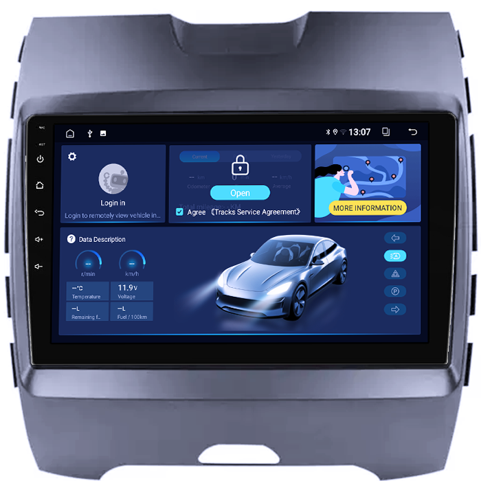 Navigatie dedicata Ford Edge 2015-2018, 4GB RAM 64GB ROM, Octacore, Android 13, Display QLED 9", DSP, Carplay, Android Auto, Internet, Youtube, Waze, WIFI, Bluetooth [4]