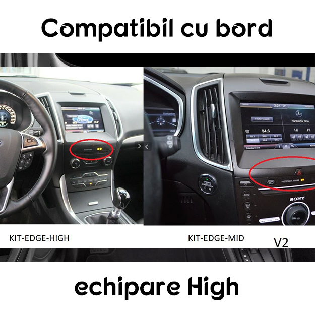 Navigatie dedicata Ford Edge 2015-2018, 4GB RAM 64GB ROM, Octacore, Android 14, Display QLED 1K 9", Carplay&Android Auto, SIM 4G, Ventilator Activ [6]