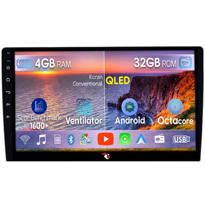 Navigatie dedicata Ford Escape 2000-2007, 4GB RAM 32GB ROM, Android 13 , Display 9 " , Internet ,Aplicatii , Waze , Wi Fi , Usb , Bluetooth , Mirrorlink [1]