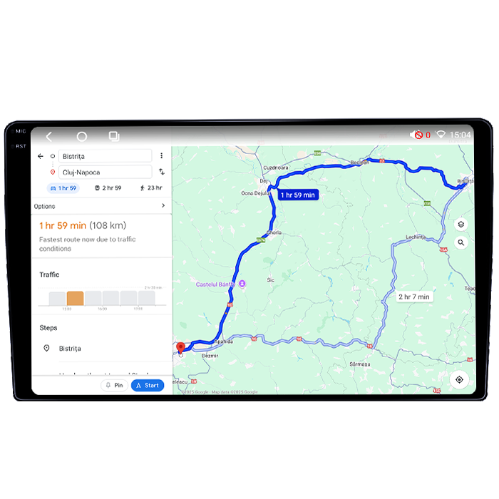 Navigatie dedicata Ford Escape 2000-2007, 4GB RAM 64GB ROM, Octacore, Android 14, Display QLED 1K 9", Carplay&Android Auto, SIM 4G, Ventilator Activ [5]