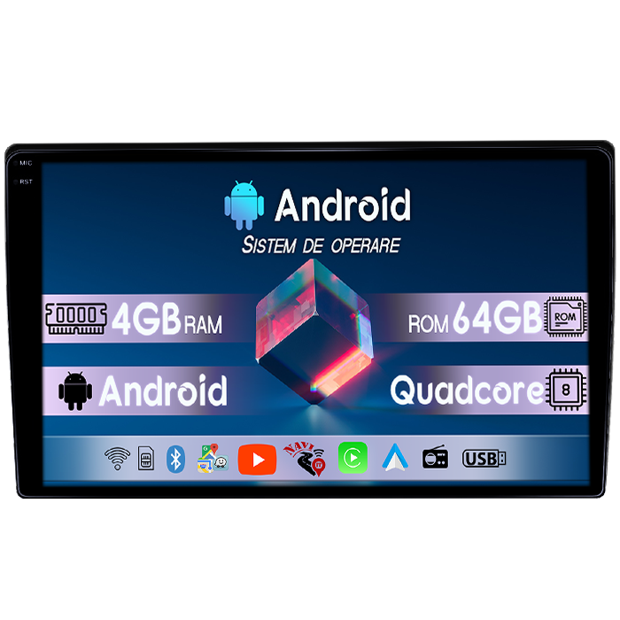 Navigatie dedicata Ford Escape 2000-2007, 4GB RAM 64GB ROM, Quadcore, Android 14, Display QLED 1K 9", DSP, Carplay&Android Auto, Suport camere AHD [1]