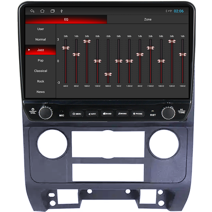 Navigatie dedicata Ford Escape 2007-2012 Tesla cu butoane rotative model 2024, 4GB RAM 64GB ROM, Procesor Quadcore, Android 14, Display QLED 10", DSP, Carplay&Android Auto [2]