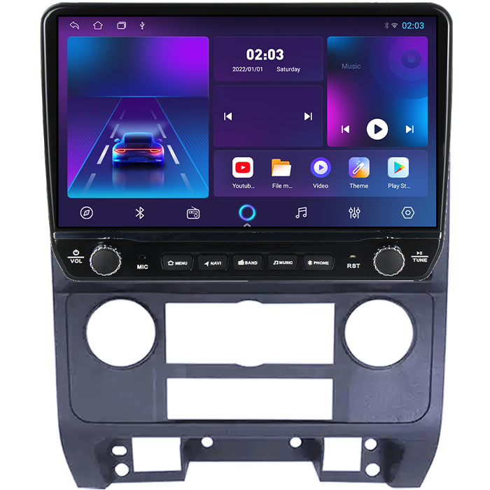 Navigatie dedicata Ford Escape 2007-2012 Tesla cu butoane rotative model 2024, 4GB RAM 64GB ROM, Procesor Quadcore, Android 14, Display QLED 10", DSP, Carplay&Android Auto [6]