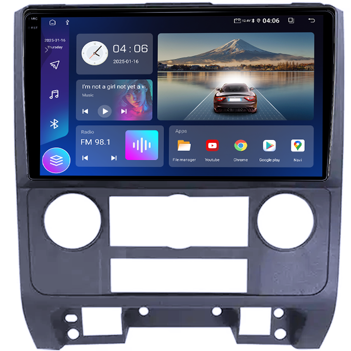 Navigatie dedicata Ford Escape 2007-2012, 4GB RAM 64GB ROM, Quadcore, Android 14, Display QLED 1K 9", DSP, Carplay&Android Auto, Suport camere AHD [3]