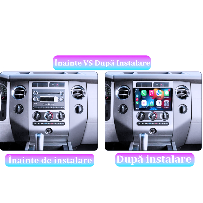 Navigatie dedicata Ford Expedition 2007-2017, 12GB RAM 256GB ROM, Android 13, Rezolutie 2K, Display QLED, 9", DSP, Carplay, Android Auto, Internet, Youtube, Waze, Wi Fi, USB [5]
