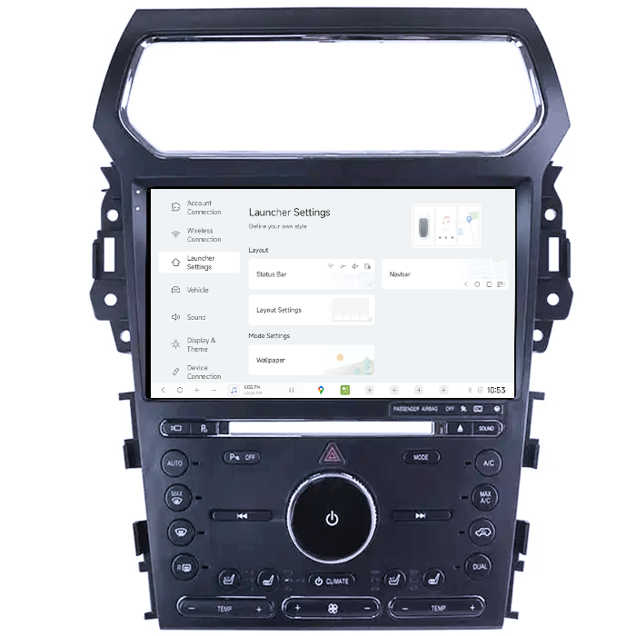 Navigatie dedicata Ford Explorer 2011-2019 DUDU3, 4GB RAM 64GB ROM, Octacore, Platforma 8581, Android, Display QLED 9", DSP, Carplay&AndroidAuto [2]