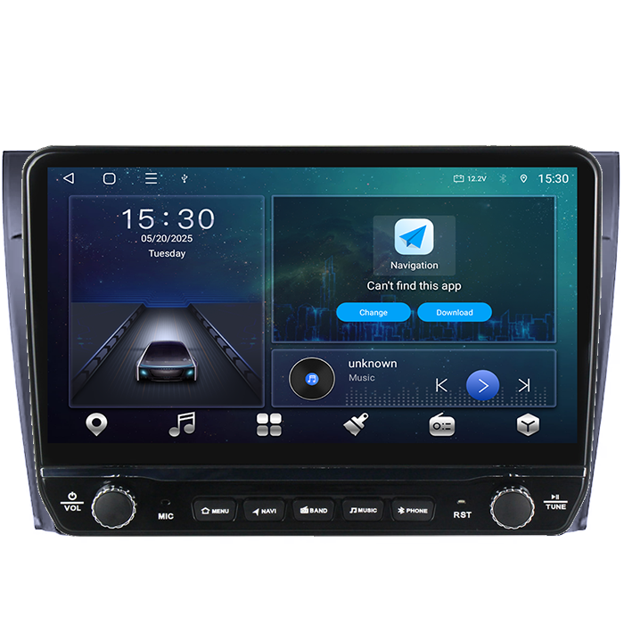 Navigatie dedicata Ford Fiesta Mk5 2002-2008 Tesla cu butoane rotative model 2024, 4GB RAM 64GB ROM, Procesor Quadcore, Android 14, Display QLED 10", DSP, Carplay&Android Auto [7]