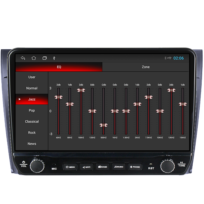 Navigatie dedicata Ford Fiesta Mk5 2002-2008 Tesla cu butoane rotative model 2024, 4GB RAM 64GB ROM, Procesor Quadcore, Android 14, Display QLED 10", DSP, Carplay&Android Auto [2]