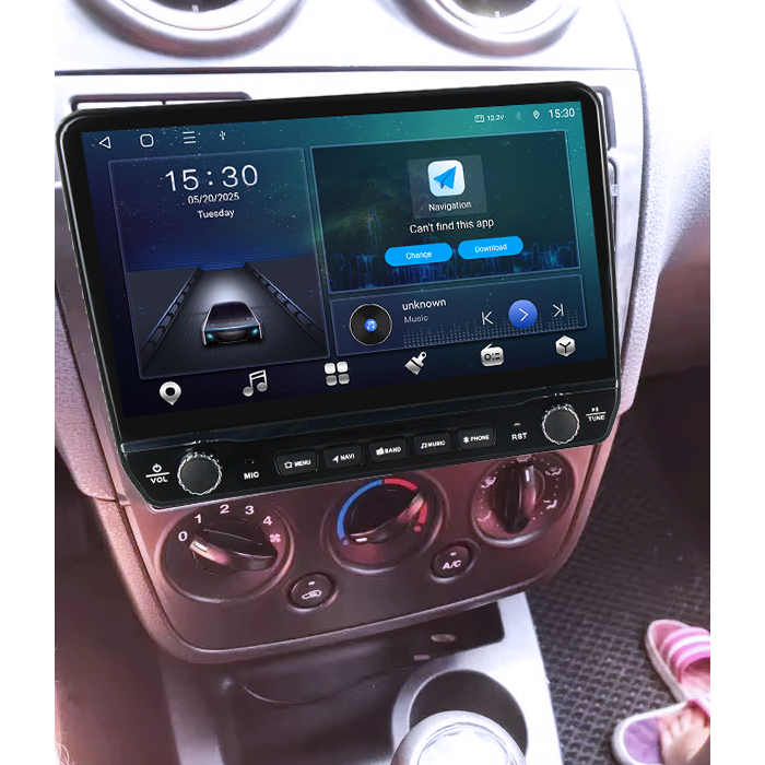 Navigatie dedicata Ford Fiesta Mk5 2002-2008 Tesla cu butoane rotative model 2024, 4GB RAM 64GB ROM, Procesor Quadcore, Android 14, Display QLED 10", DSP, Carplay&Android Auto [5]
