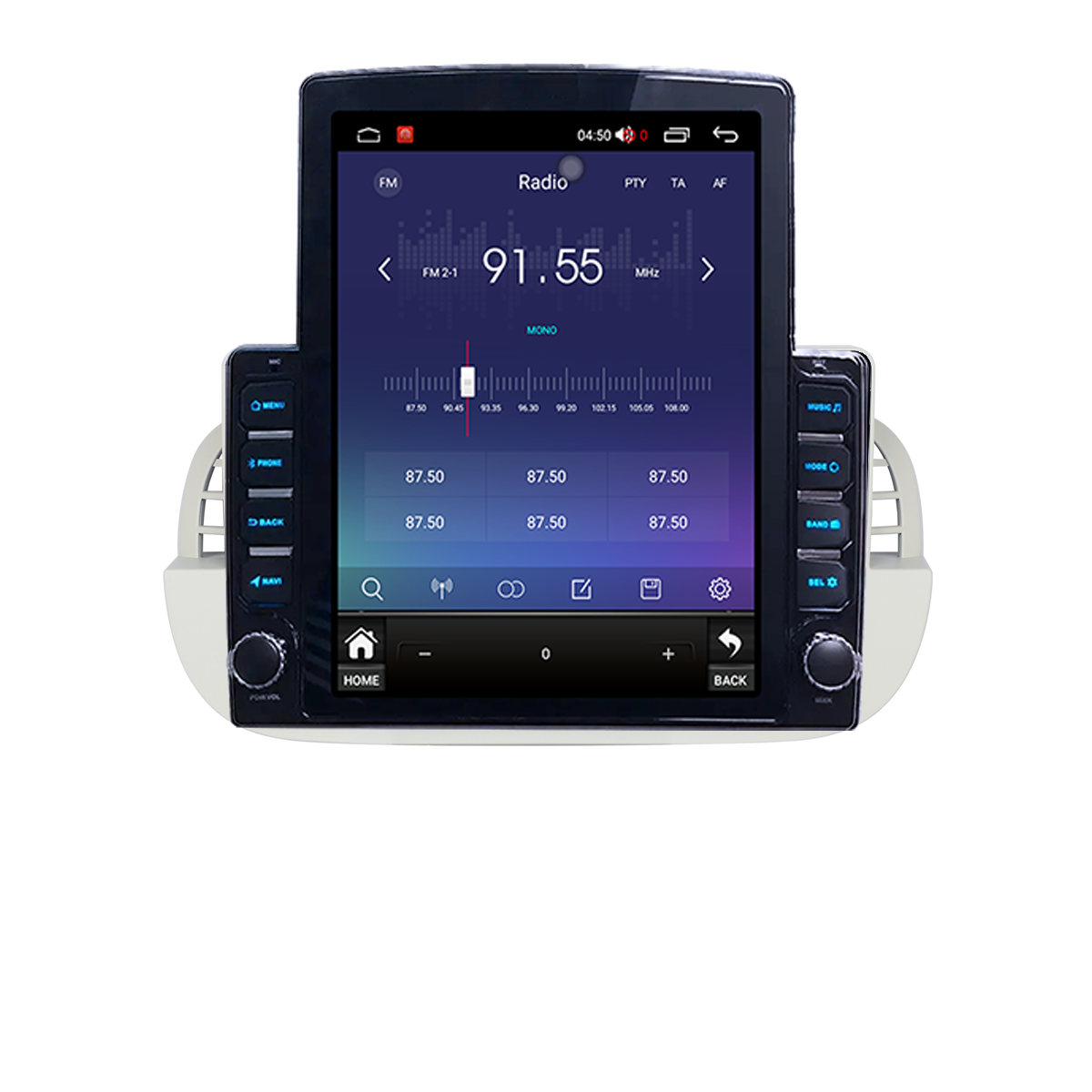 Navigatie dedicata Fiat 2007-2015 500 Beige Tesla Style, ANDROID 13, 9.7 inch , 8+128GB, Internet, Aplicatii, Waze, GPS [3]