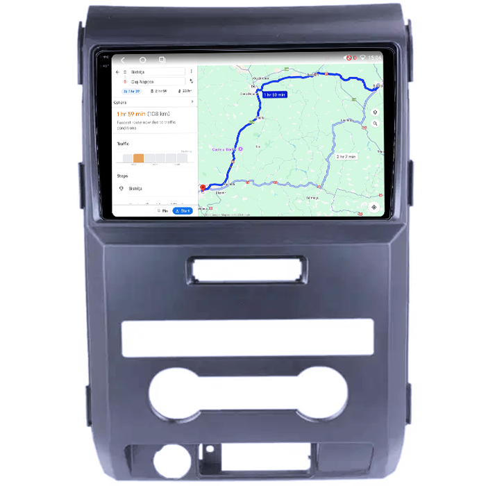 Navigatie dedicata Ford F150 2008-2014, 4GB RAM 64GB ROM, Octacore, Android 14, Display QLED 1K 9", Carplay&Android Auto, SIM 4G, Ventilator Activ [5]