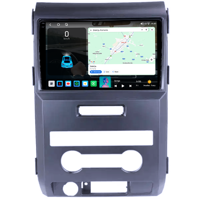 Navigatie dedicata Ford F150 2008-2014, 4GB RAM 64GB ROM, Octacore, Android 14, Display QLED 1K 9", Carplay&Android Auto, SIM 4G, Ventilator Activ [2]