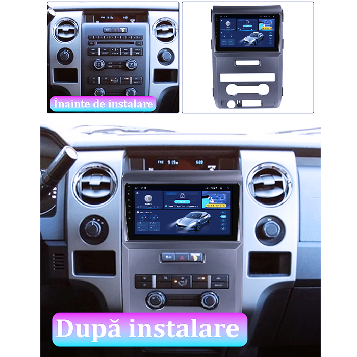 Navigatie dedicata Ford F150 2008-2014, 4GB RAM 64GB ROM, Octacore, Android 13, Display QLED 9", DSP, Carplay, Android Auto, Internet, Youtube, Waze, WIFI, Bluetooth [5]