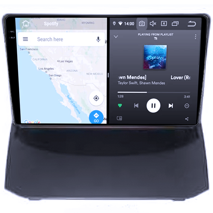 Navigatie dedicata Ford Fiesta 2004-2014, 12GB RAM 256GB ROM, Android 13, Rezolutie 2K, Display QLED, 9", DSP, Carplay, Android Auto, Internet, Youtube, Waze, Wi Fi, USB [3]