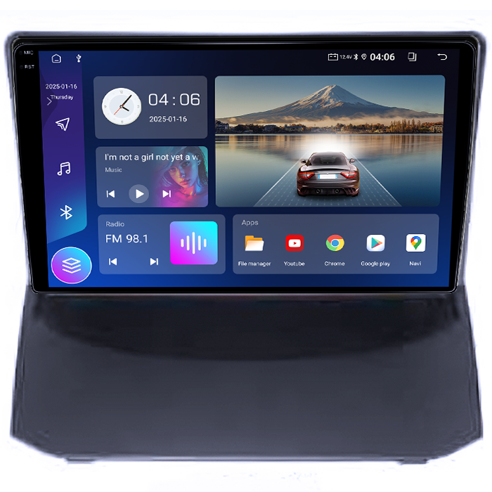 Navigatie dedicata Ford Fiesta 2004-2014, 4GB RAM 64GB ROM, Quadcore, Android 14, Display QLED 1K 9", DSP, Carplay&Android Auto, Suport camere AHD [3]