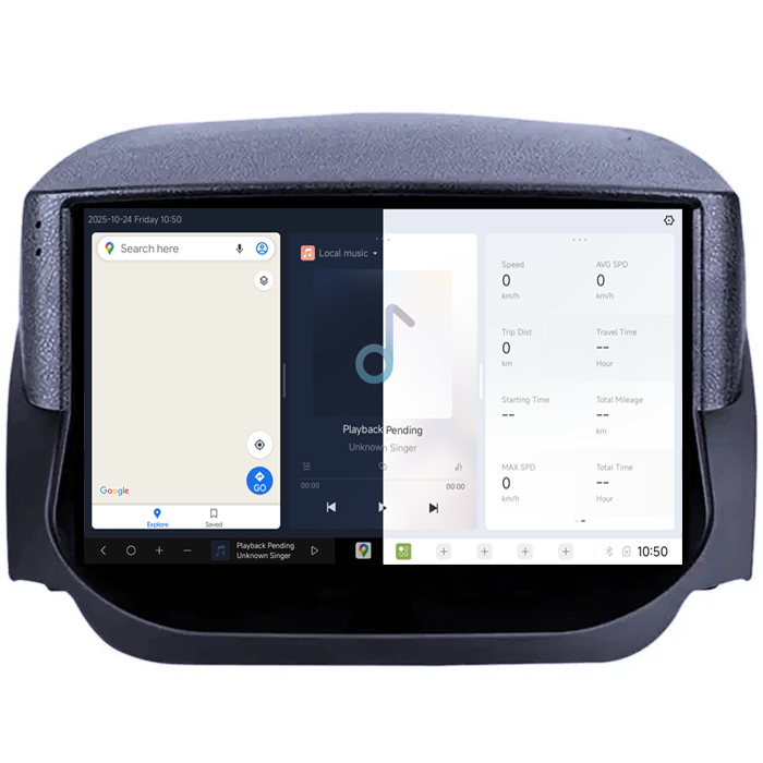 Navigatie dedicata Ford Fiesta 2018+, DUDU3, 4GB RAM 64GB ROM, Octacore, Platforma 8581, Android, Display QLED 9", DSP, Carplay&AndroidAuto [5]