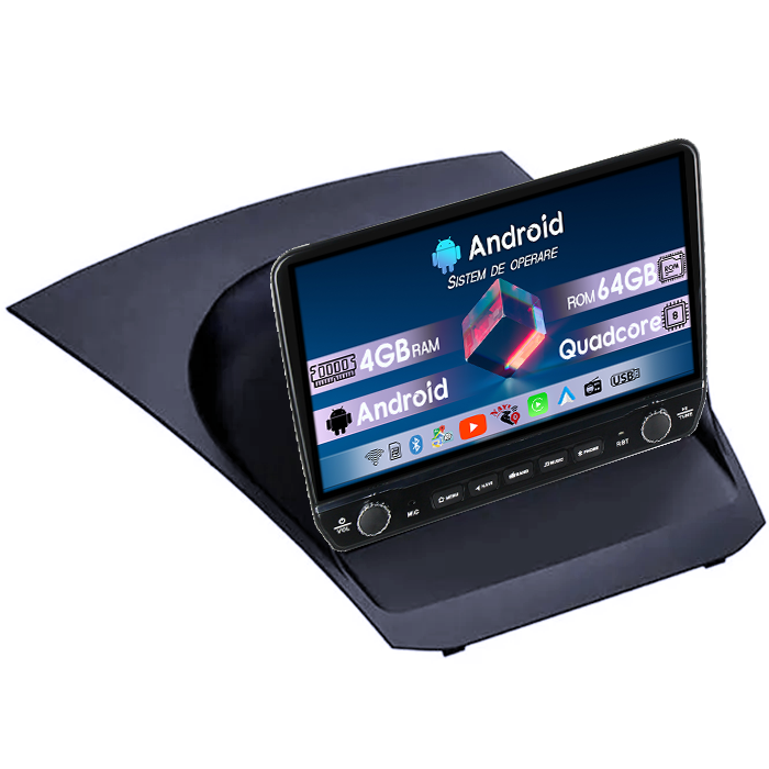 Navigatie dedicata Ford Fiesta 2008-2019 Tesla cu butoane rotative model 2024, 4GB RAM 64GB ROM, Procesor Quadcore, Android 14, Display QLED 10", DSP, Carplay&Android Auto [1]