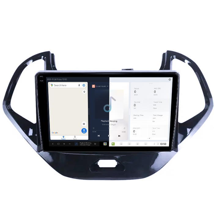 Navigatie dedicata Ford Figo 2015-2018, DUDU3, 4GB RAM 64GB ROM, Octacore, Platforma 8581, Android, Display QLED 9", DSP, Carplay&AndroidAuto [2]