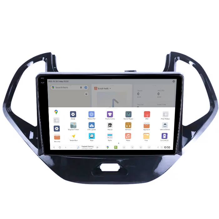 Navigatie dedicata Ford Figo 2015-2018, DUDU3, 4GB RAM 64GB ROM, Octacore, Platforma 8581, Android, Display QLED 9", DSP, Carplay&AndroidAuto [3]