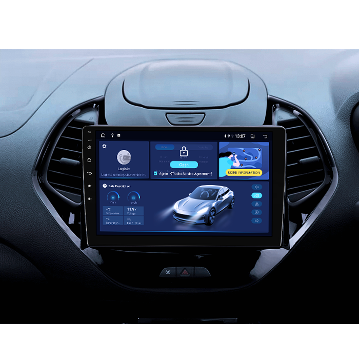 Navigatie dedicata Ford Figo 2015-2018, DUDU3, 4GB RAM 64GB ROM, Octacore, Platforma 8581, Android, Display QLED 9", DSP, Carplay&AndroidAuto [6]