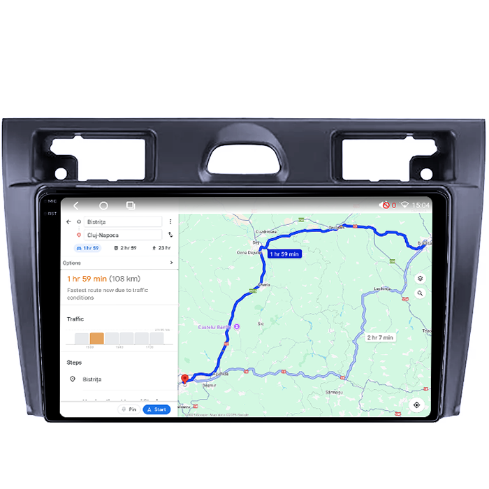 Navigatie dedicata Ford Fiesta Mk5 2002-2008, 4GB RAM 64GB ROM, Procesor Qualcomm Octacore, Android 14, Rezolutie 2K, Display QLED 9", DSP, Carplay&Android Auto, SIM 4G [6]