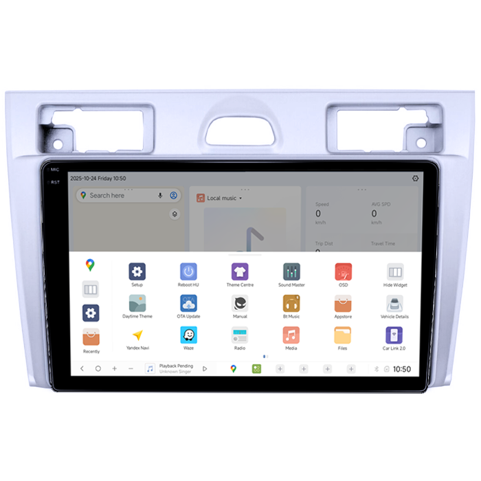 Navigatie dedicata Ford Fiesta MK5 2002-2008, Gri, DUDU3, 4GB RAM 64GB ROM, Octacore, Platforma 8581, Android, Display QLED 9", DSP, Carplay&AndroidAuto [3]
