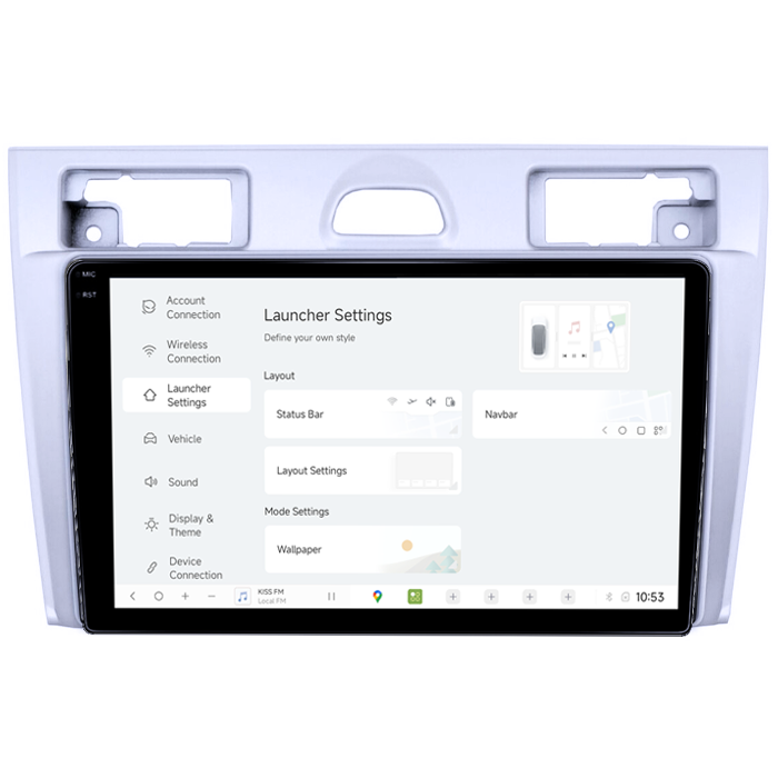 Navigatie dedicata Ford Fiesta MK5 2002-2008, Gri, DUDU3, 4GB RAM 64GB ROM, Octacore, Platforma 8581, Android, Display QLED 9", DSP, Carplay&AndroidAuto [5]