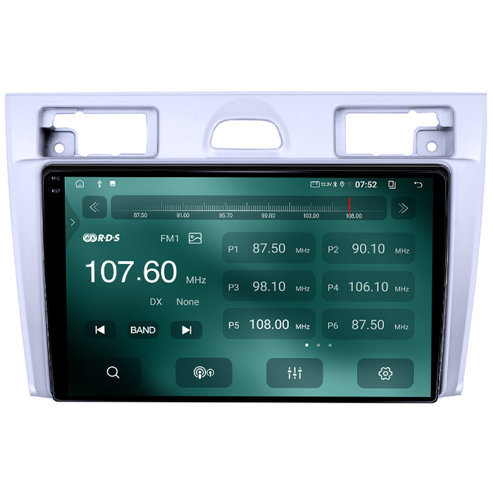 Navigatie dedicata Ford Fiesta MK5 2002-2008, Gri, 4GB RAM 64GB ROM, Quadcore, Android 14, Display QLED 1K 9", DSP, Carplay&Android Auto, Suport camere AHD [2]