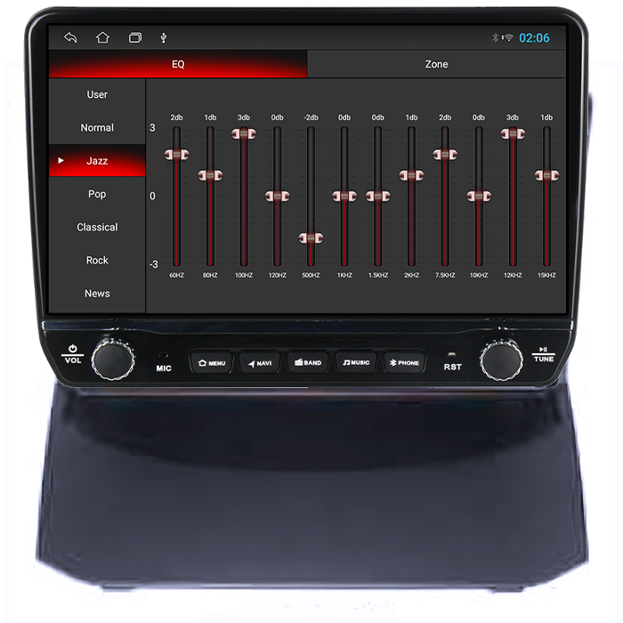 Navigatie dedicata Ford Fiesta 2004-2014 Tesla cu butoane rotative model 2024, 4GB RAM 64GB ROM, Procesor Quadcore, Android 14, Display QLED 10", DSP, Carplay&Android Auto [2]