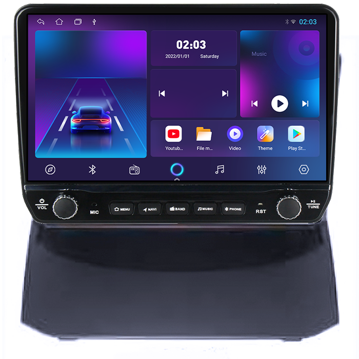 Navigatie dedicata Ford Fiesta 2004-2014 Tesla cu butoane rotative model 2024, 4GB RAM 64GB ROM, Procesor Quadcore, Android 14, Display QLED 10", DSP, Carplay&Android Auto [6]