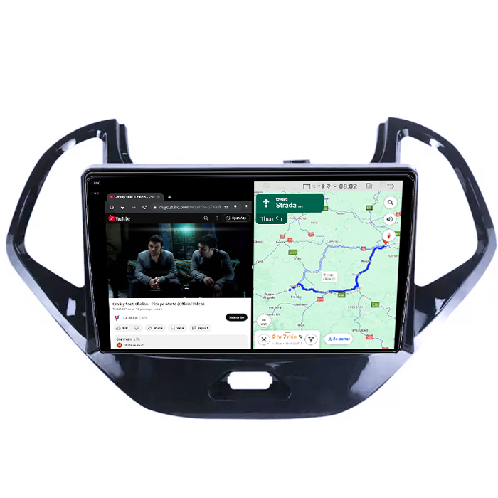 Navigatie dedicata Ford Figo 2015-2018, 4GB RAM 64GB ROM, Quadcore, Android 14, Display QLED 1K 9", DSP, Carplay&Android Auto, Suport camere AHD [5]