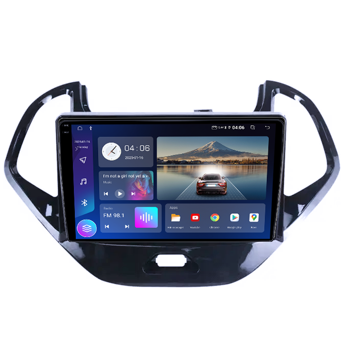 Navigatie dedicata Ford Figo 2015-2018, 4GB RAM 64GB ROM, Quadcore, Android 14, Display QLED 1K 9", DSP, Carplay&Android Auto, Suport camere AHD [3]