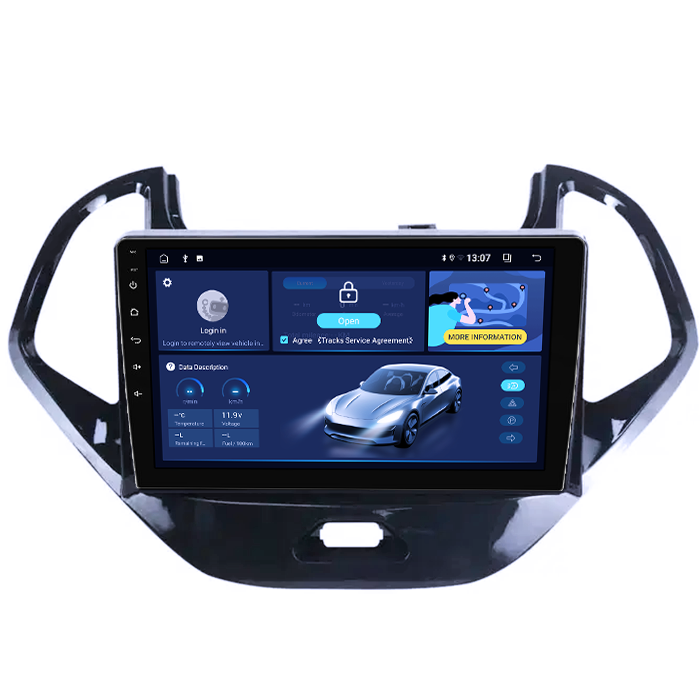 Navigatie dedicata Ford Figo 2015-2018, 8GB RAM 128GB ROM, Octacore, Platforma TS18, Android 13, Display QLED 9”, Suporta camera 360º, DSP, Carplay&Android Auto, SIM 4G, Ventilator Activ [4]
