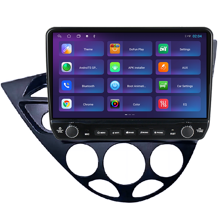 Navigatie dedicata Ford Focus 1999-2005 Tesla cu butoane rotative model 2024, 4GB RAM 64GB ROM, Procesor Quadcore, Android 14, Display QLED 10", DSP, Carplay&Android Auto [4]