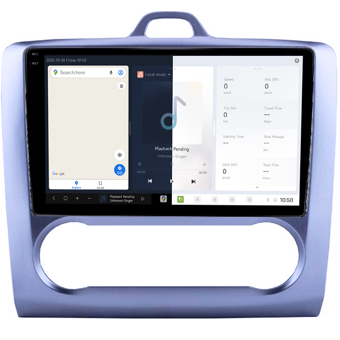 Navigatie dedicata Ford Focus 2004-2011, DUDU3, 4GB RAM 64GB ROM, Octacore, Platforma 8581, Android, Display QLED 9", DSP, Carplay&AndroidAuto [2]