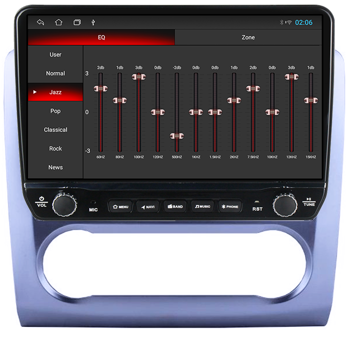 Navigatie dedicata Ford Focus 2004-2011 Tesla cu butoane rotative model 2024, 4GB RAM 64GB ROM, Procesor Quadcore, Android 14, Display QLED 10", DSP, Carplay&Android Auto [2]