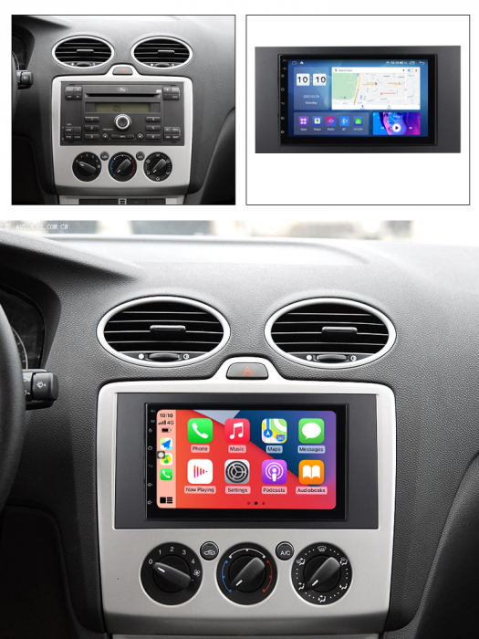 (Resigilata) Navigatie dedicata Ford Focus 2 2004-2011, 2 GB RAM 32 ROM, Android 13, Display 7 inch, Android Auto, Internet, Youtube , Waze , Wi Fi , Usb , Bluetooth [5]