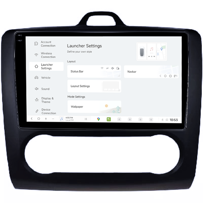 Navigatie dedicata Focus 2004-2011 Clima Automata, Neagra, DUDU3, 4GB RAM 64GB ROM, Octacore, Platforma 8581, Android, Display QLED 9", DSP, Carplay&AndroidAuto [5]