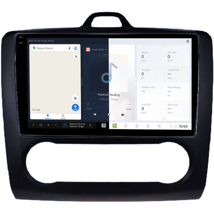 Navigatie dedicata Focus 2004-2011 Clima Automata, Neagra, DUDU3, 4GB RAM 64GB ROM, Octacore, Platforma 8581, Android, Display QLED 9", DSP, Carplay&AndroidAuto [2]