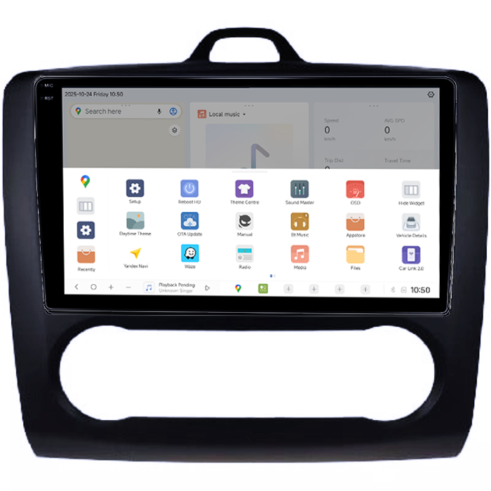 Navigatie dedicata Focus 2004-2011 Clima Automata, Neagra, DUDU3, 4GB RAM 64GB ROM, Octacore, Platforma 8581, Android, Display QLED 9", DSP, Carplay&AndroidAuto [3]
