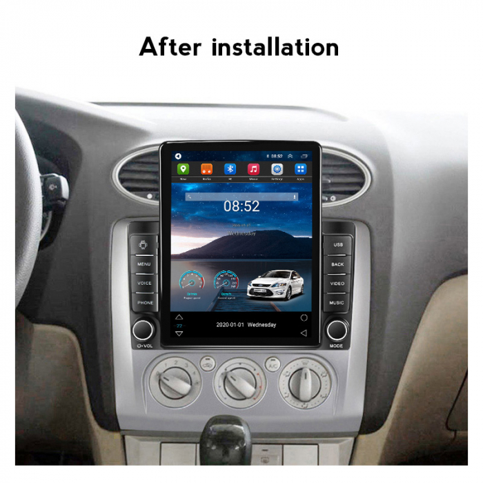Navigatie dedicata Ford Focus 2 2004-2011 ,Tesla Style, ANDROID 13,Carplay&Android Auto, 10 inch , 8+128GB, Internet, Aplicatii, Waze, Gps [3]