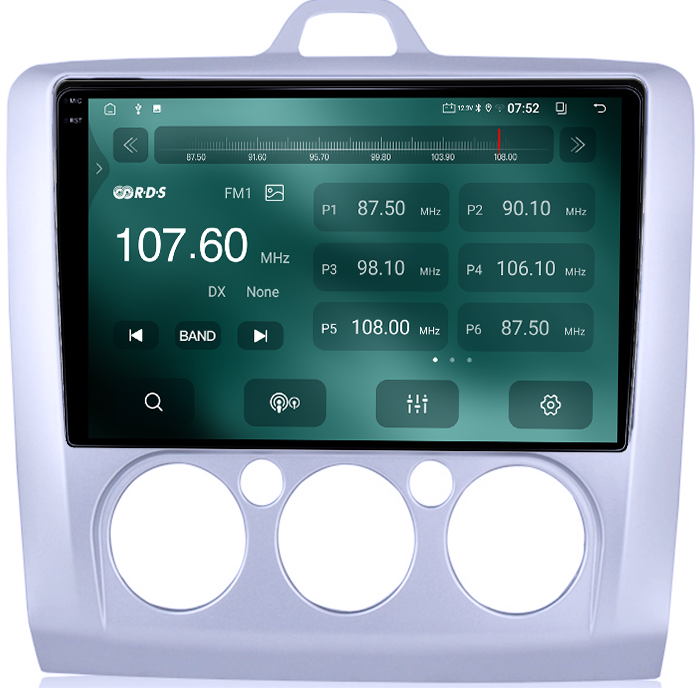 Navigatie dedicata Ford Focus Clima Manuala( 2004 - 2011 ), 12GB RAM 256GB ROM, Android 13, Rezolutie 2K, Display QLED, 9", DSP, Carplay, Android Auto, Internet, Youtube, Waze, Wi Fi [3]