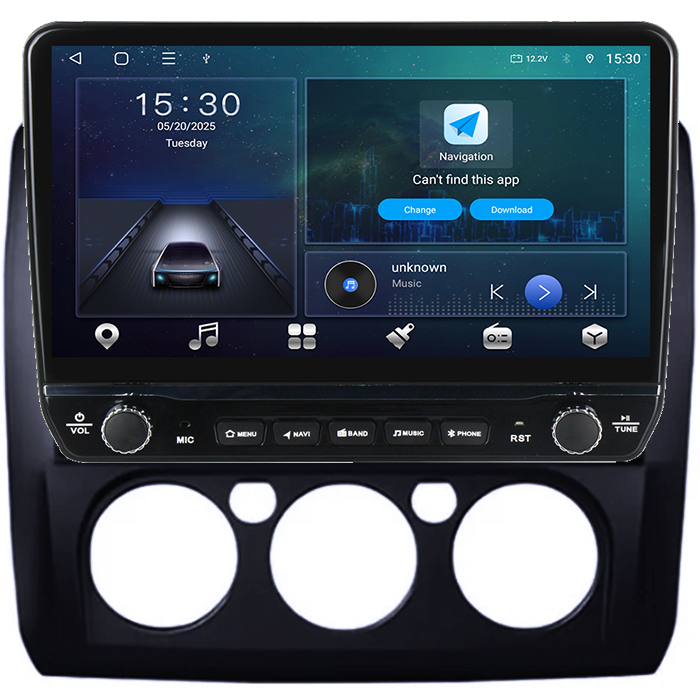 Navigatie dedicata Ford Focus 2004-2011, black Tesla cu butoane rotative model 2024, 4GB RAM 64GB ROM, Procesor Quadcore, Android 14, Display QLED 10", DSP, Carplay&Android Auto [7]