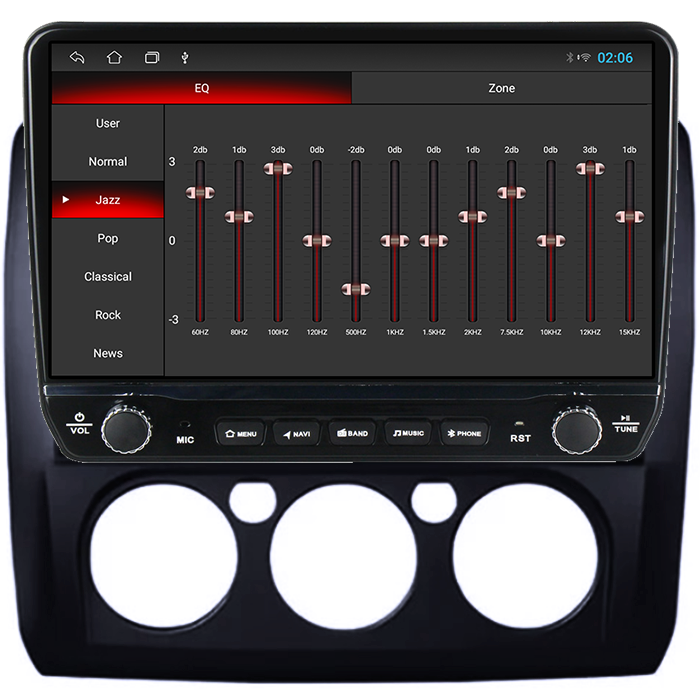 Navigatie dedicata Ford Focus 2004-2011, black Tesla cu butoane rotative model 2024, 4GB RAM 64GB ROM, Procesor Quadcore, Android 14, Display QLED 10", DSP, Carplay&Android Auto [2]