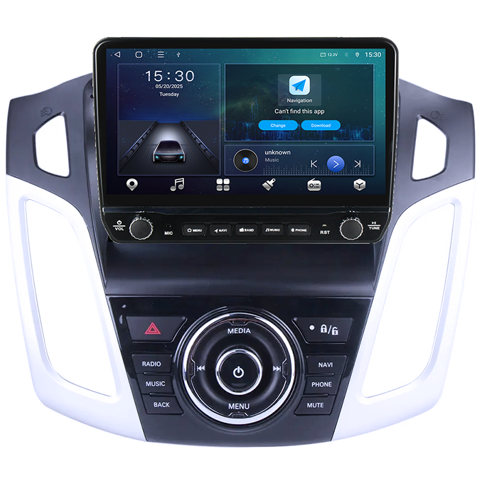 Navigatie dedicata Ford Focus 3 2011-2015 Tesla cu butoane rotative model 2024, 4GB RAM 64GB ROM, Procesor Quadcore, Android 14, Display QLED 10", DSP, Carplay&Android Auto [5]