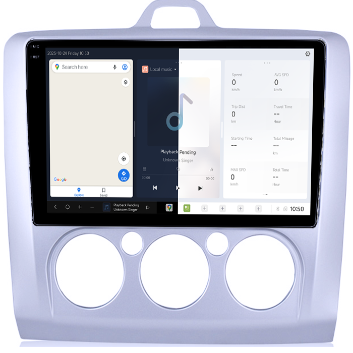 Navigatie dedicata Ford Focus 2 2004-2011, DUDU3, 4GB RAM 64GB ROM, Octacore, Platforma 8581, Android, Display QLED 9", DSP, Carplay&AndroidAuto [2]