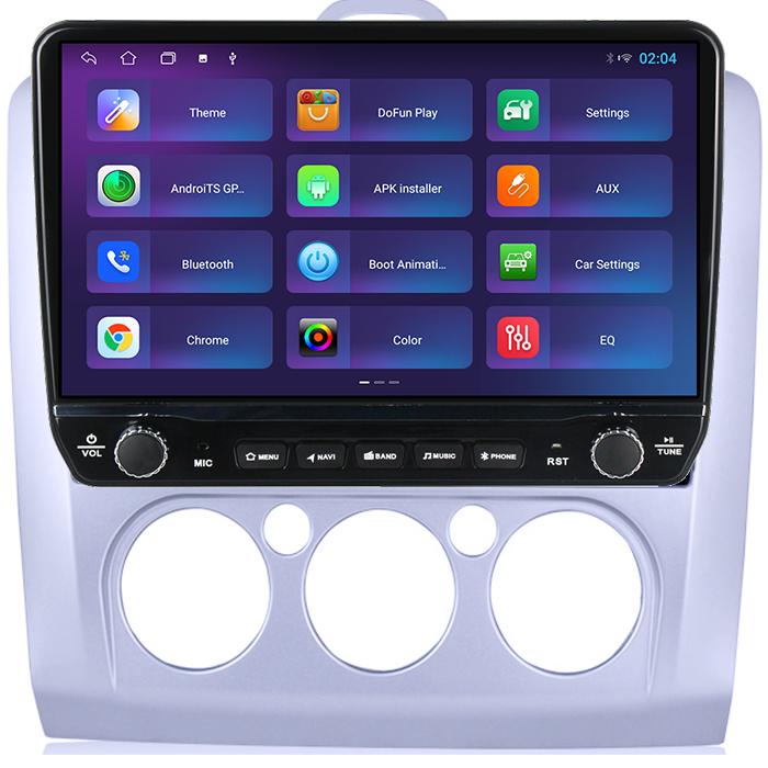 Navigatie dedicata Ford Focus 2004-2011 Tesla cu butoane rotative model 2024, 4GB RAM 64GB ROM, Procesor Quadcore, Android 14, Display QLED 10", DSP, Carplay&Android Auto [4]