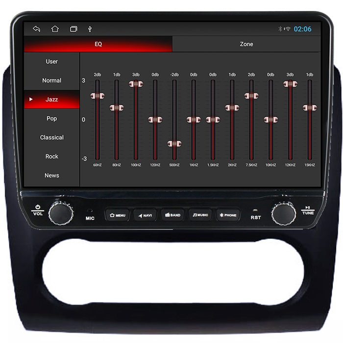 Navigatie dedicata Ford Focus 2004-2011, black Tesla cu butoane rotative model 2024, 4GB RAM 64GB ROM, Procesor Quadcore, Android 14, Display QLED 10", DSP, Carplay&Android Auto [2]