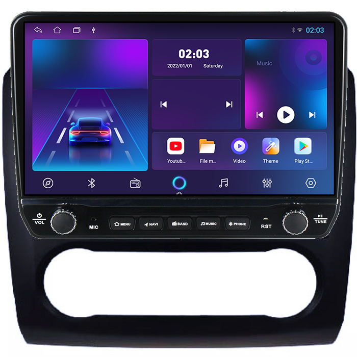 Navigatie dedicata Ford Focus 2004-2011, black Tesla cu butoane rotative model 2024, 4GB RAM 64GB ROM, Procesor Quadcore, Android 14, Display QLED 10", DSP, Carplay&Android Auto [6]